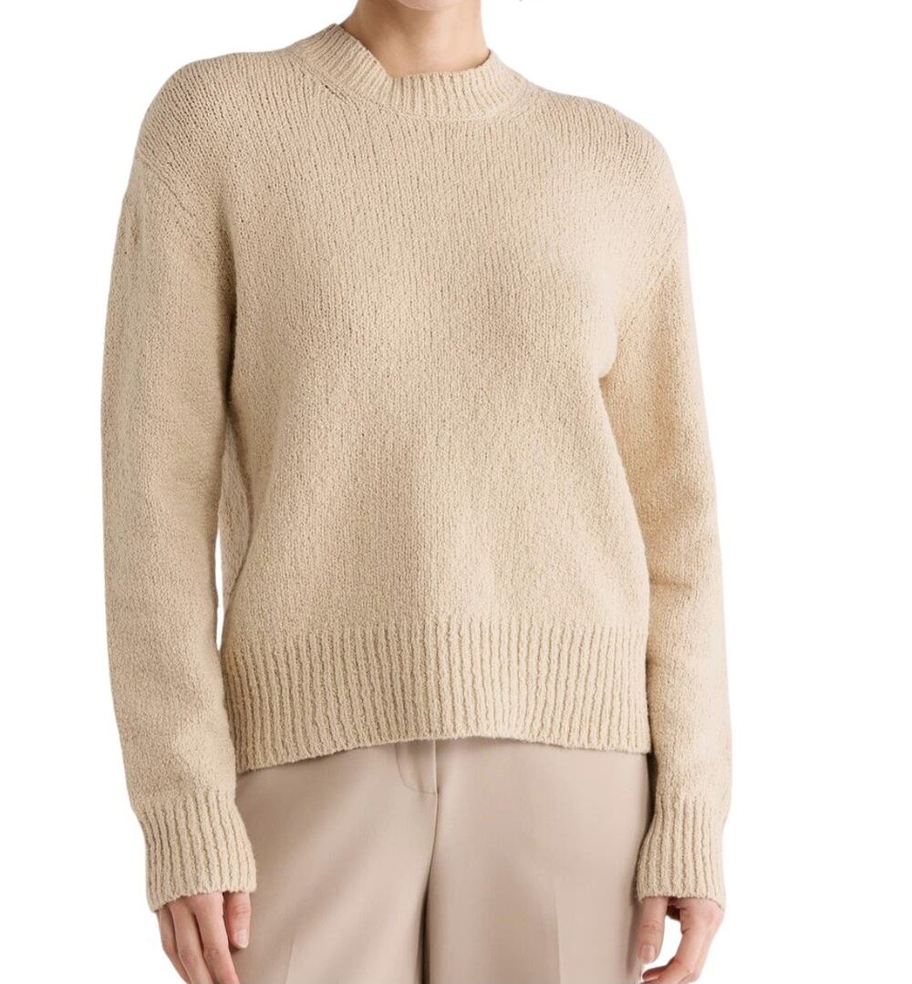 Vince Drop Shoulder Crewneck Sweater Cotton Women's sz XL NWT MSRP $348